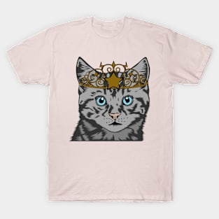 Kitten Wearing Tiara T-Shirt